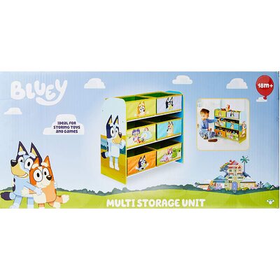 Bluey Kids Bedroom Toy Multi Storage Unit