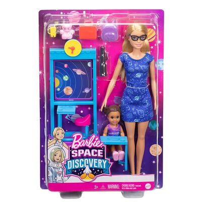Barbie Space Discovery Science Classroom Playset with Student Small Doll