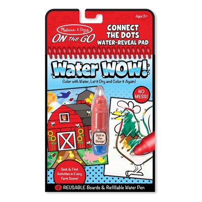 Melissa & Doug On the Go Activity Book Water Wow Connect the Dots Farm