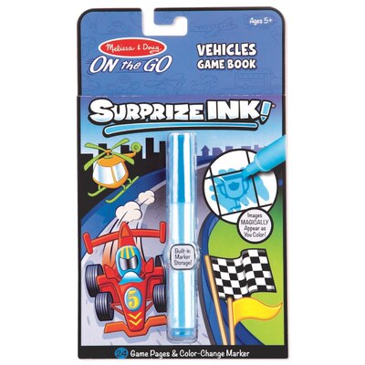 Melissa & Doug On the Go Surprize Ink Vehicles Game Book