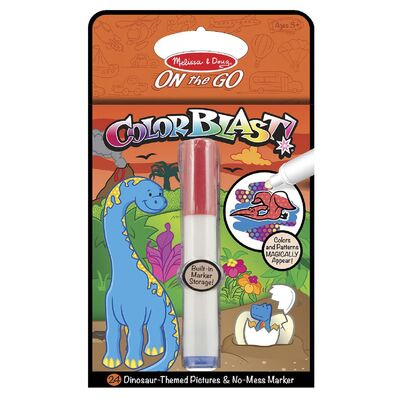 Melissa & Doug On the Go Activity Book Color Blast Dinosaurs