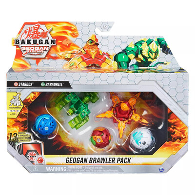 Bakugan Geogan Brawler Pack Season 3 - Choose from list [Pack: Stardox/Baradrill]