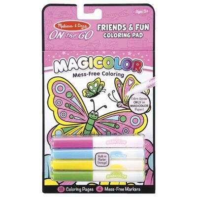 Melissa & Doug On the Go Activity Book Magicolor Friends & Fun Coloring Pad
