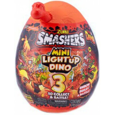 Zuru Smashers Mini Light Up Dino Surprise Egg Assortment