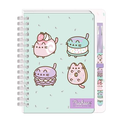 Pusheen The Cat Dessert Notebook, Sticker Notes and Pen Set
