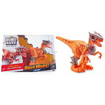 Zuru Robo Alive Dino Wars Raptor Orange 