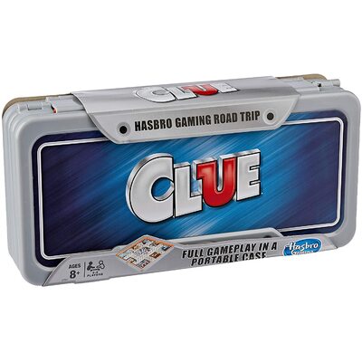 Hasbro Gaming Road Trip Series Clue Game Portable Case Board Game