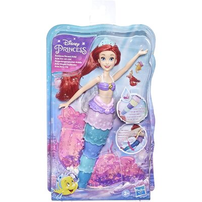 Disney Princess The Little Mermaid Water Toy Rainbow Reveal Ariel Color Change Doll