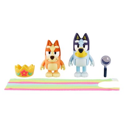 Bluey Queens Bingo & Bluey 2pk figurines