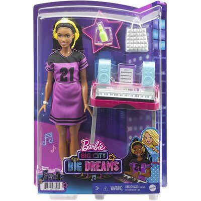 Barbie Big City Big Dreams ?Brooklyn? Doll & Music Studio Playset