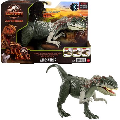 Jurassic World Camp Cretaceous Dino Escape Roar Attack Allosaurus (flat battery)