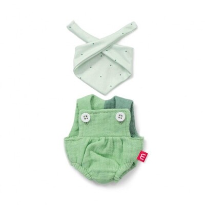 Miniland Doll Clothes Spring Jungle Overalls and Headscarf Outfit 21cm (31667)