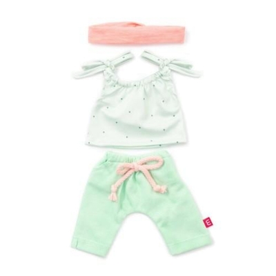 Miniland 38-42cm Doll Clothes Forest Spring Singlet, Leggings and Headband Set (31566)