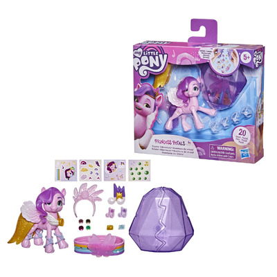 My Little Pony A New Generation Movie Crystal Adventure Princess Petals 3-Inch Pony Figure