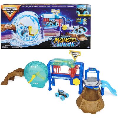 Monster Jam 1:64 Truck Wash Playset - Megalodon Monster Wash