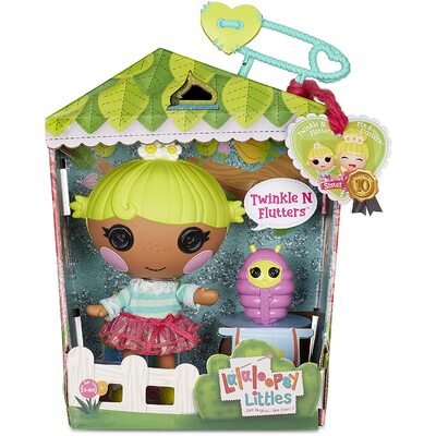 Lalaloopsy Littles Doll Twinkle N. Flutters with Pet Baby Firefly, 7" Fairy doll