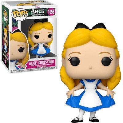 Funko Pop Disney Alice in Wonderland Alice Curtsey 70th Anniversary #1058 Vinyl Figure(Slight damage on box)