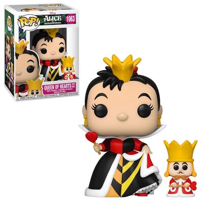 Funko Pop Disney Alice in Wonderland Queen of Hearts with King 70th Anniversary #1063 Vinyl Figure