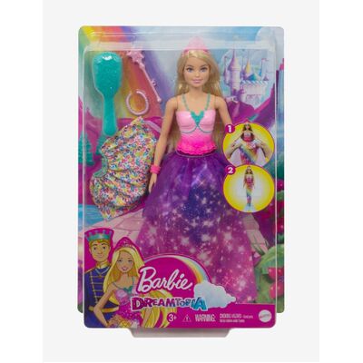 Barbie Dreamtopia 2-in-1 Princess to Mermaid Fashion Transformation Doll