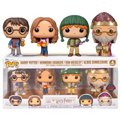 Funko POP Harry Potter Holiday 4 Pack Vinyl Figure