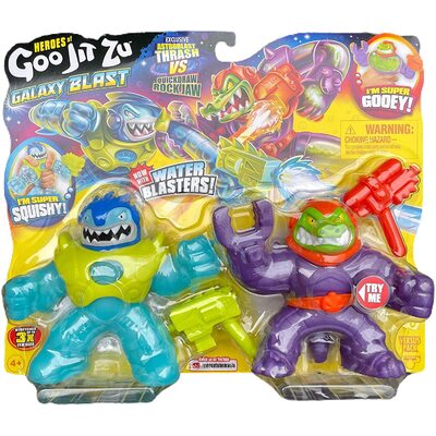 Heroes of Goo Jit Zu Galaxy Blast Versus Pack Astroblast Thrash Vs Quickdraw Rock Jaw