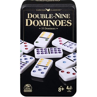 Cardinal Classic Double Nine Dominoes 55 Dominoes In Tin