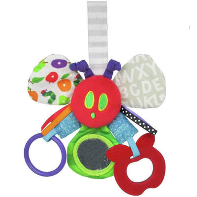 World Of Eric Carle The Very Hungry Caterpillar Mirror Teether Rattle Activity Toy