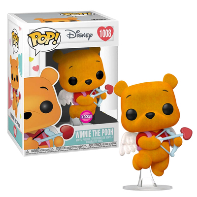 Funko Pop Disney Winnie The Pooh Valentines Flocked #1008 Vinyl Figure