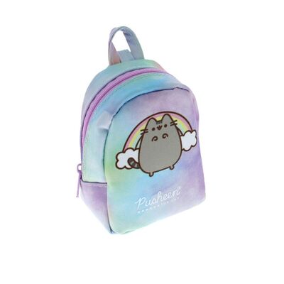 Pusheen The Cat Tie Dye Mini Backpack Keyring Set