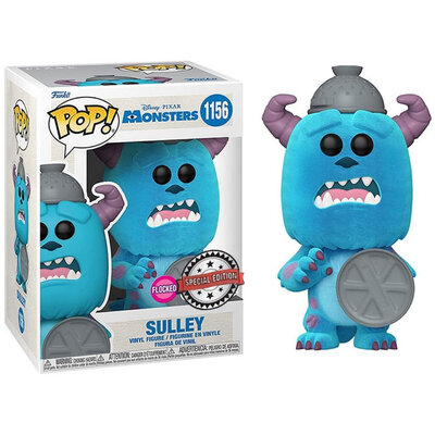 Funko Pop Disney Monsters inc Sulley with Lid 20th Anniv FLOCKED #1156 Vinyl Figure