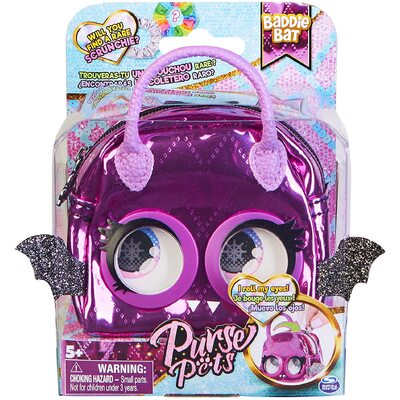 Purse Pets Micro Baddie Bat Stylish Small Purse