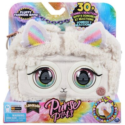 Purse Pets Fluffy Fashion BBFs! Llamalush Interactive Purse Handbag
