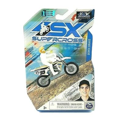 Sx Supercross 1st Edition 1:24 Scale Die Cast Motorcycle - Derek Drake