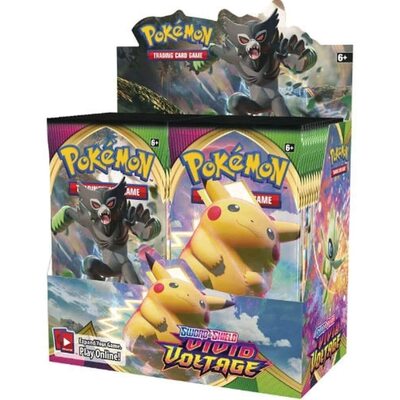 Pokemon TCG Sword & Shield-Vivid Voltage Booster Display Box (36 Packs)