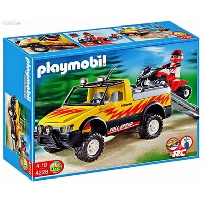 Playmobil City Life Pick-Up Truck with Quad 4228 82pc