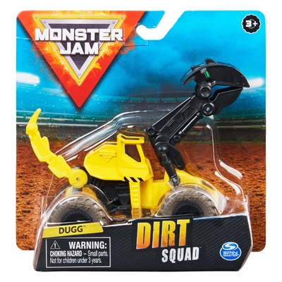 Monster Jam 1:64 Die-Cast Vehicle Dirt Squad Dugg Excavator Monster Truck