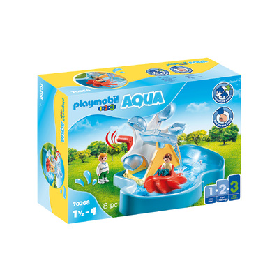 Playmobil 1.2.3 Water Wheel Carousel 8pc 70268