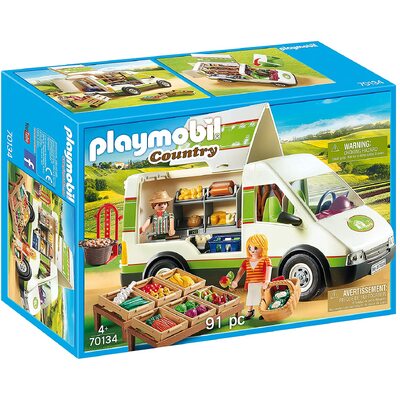 Playmobil Country Mobile Farm Market 91pc 70134