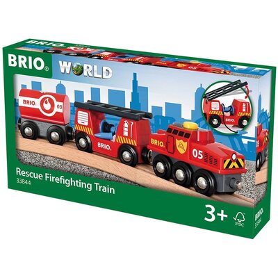 Brio World Rescue Firefighting Train 4pc 33844