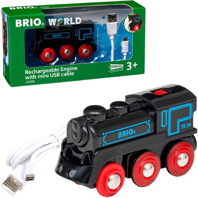 Brio World Rechargeable Engine with Mini USB Cable Train 1pc 33599