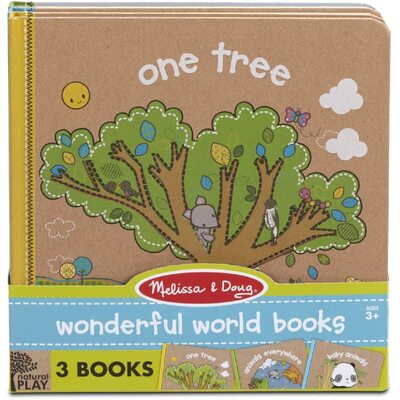 Melissa & Doug Natural Play Wonderful World Books 3 Pack