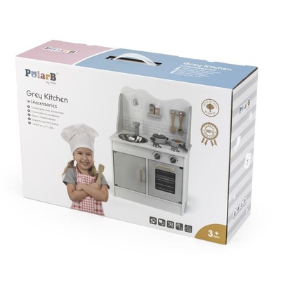 VIGA PolarB Little Chef's Kitchen with Light and Sound Classic White