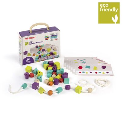 Miniland Eco Activity Shapes 36 Pieces Educational Toy