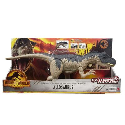 Jurassic World Dominion Extreme Damage Roarin' Allosaurus Action Figure