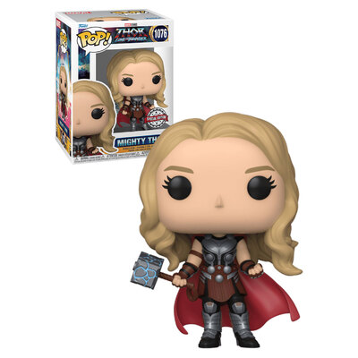 Funko Pop Marvel Thor Love and Thunder Mighty Thor Metallic #1076 Vinyl Figure