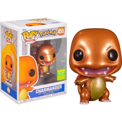 Funko POP Pokemon Charmander Metallic SDCC 2022 #455 Vinyl Figure
