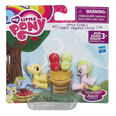 My Little Pony Friendship is Magic Collection Apple Flora & Candy Caramel Tooth