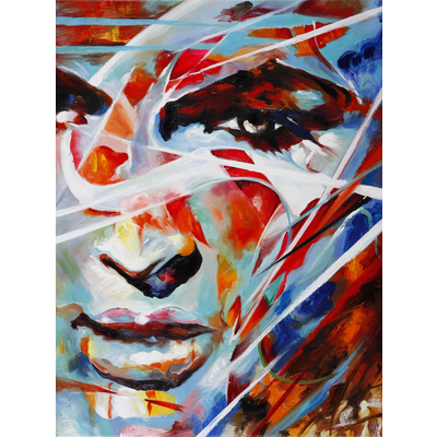 Abstract Girl Hand Painted Oil Painting Home Decoration