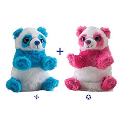 Wild Republic Switch A Rooz Plush - Panda Bears Ying & Yang