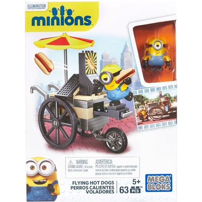 Mega Bloks Minions Flying Hot Dogs 